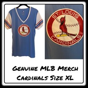 OFFICIAL MLB Powder Blue, Red, White Cardinals tee Size XLarge